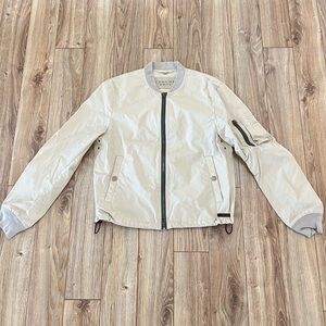 Burberry Cream Bomber Jacket